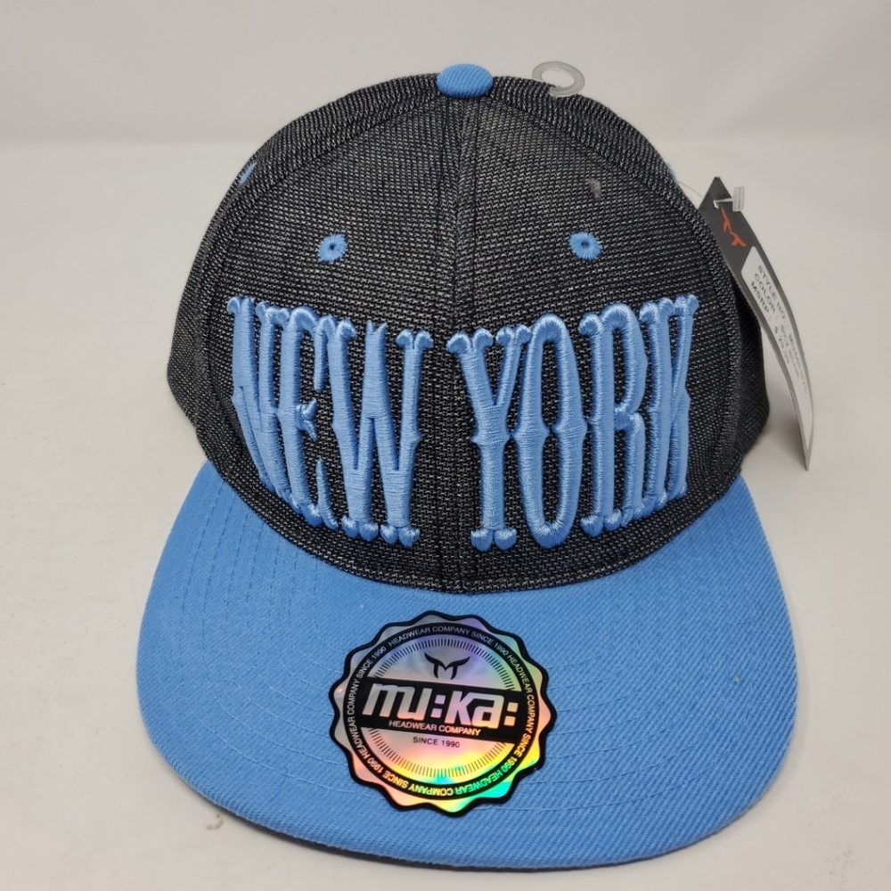 MU:KA Muka New York Yankees SnapBack Hat Blue And Black One Size 5SRL001